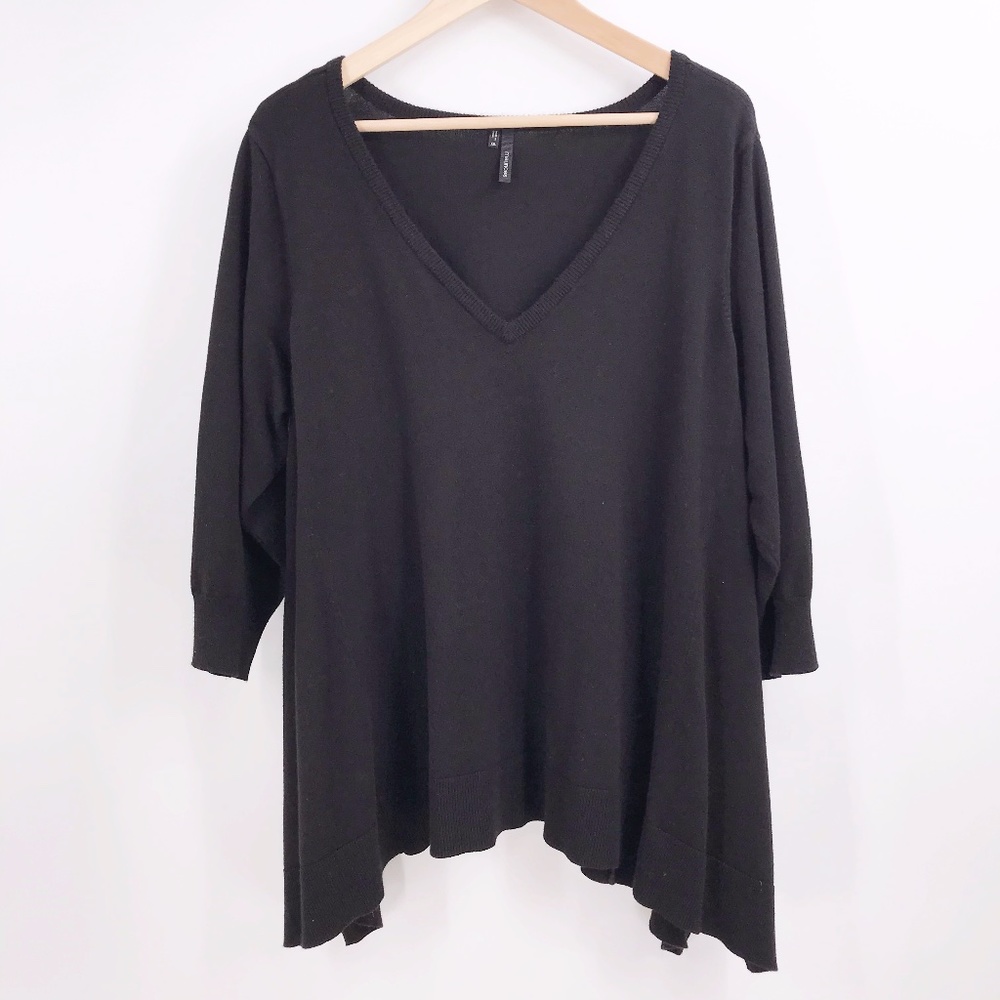Maurices Womens XXL Black V-neck Sweater